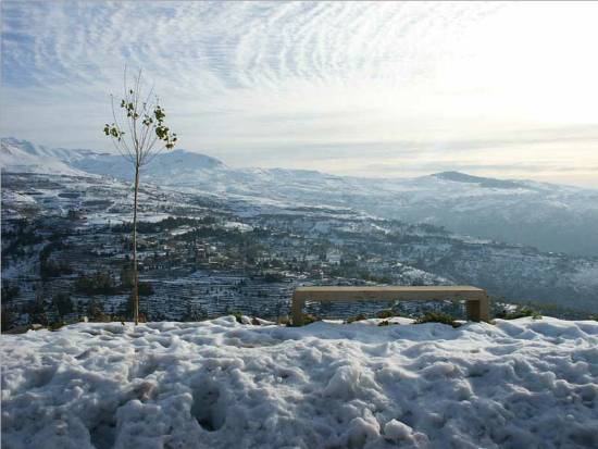 Monts du Liban sous la neige - cliquez pour agrandir